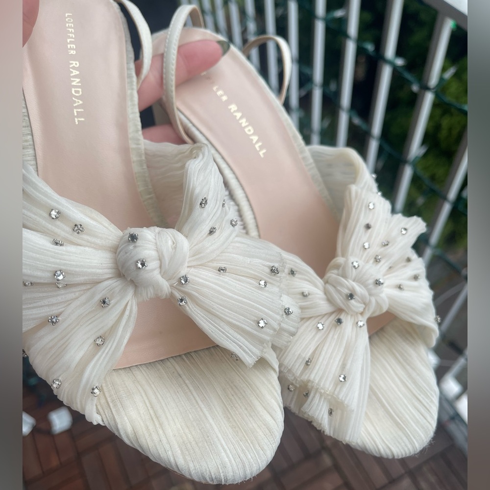 Loeffler Randall White Heeled Sandals - Picture 10 of 16